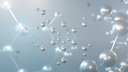 d-galactosamine molecular structure, 3d model molecule, toxin, structural chemical formula view from a microscope