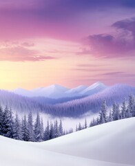 The Carpathian mountains in winter are beautiful.