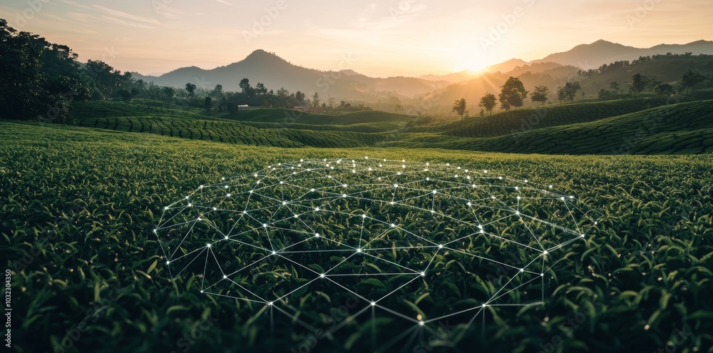 Poster Involves using blockchain technology for agricultural traceability and transparency
