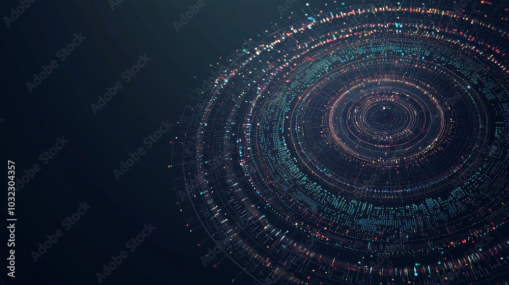 Aufkleber A complete solution for big data and AI automation for business analytics. Data mining, filtering, sorting, clustering. Data science and visualization, innovation, and stock market analysis.