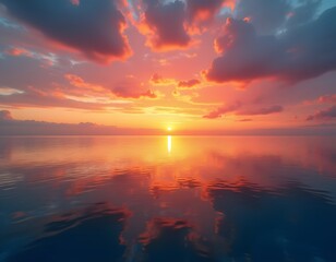 Golden Hour, Peaceful Sunset