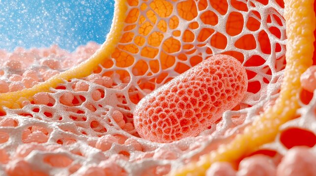 Microscopic view of antiviral compound combating diseases molecule of hope and scientific discovery against global pandemic , free space, realistic photography