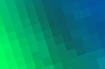 Abstract Gradient Illustration with Blue and Green Pixelated Design. Green-blue gradient background for branding, calendar, postcard, screensaver, poster, cover. EPS 10. Vector