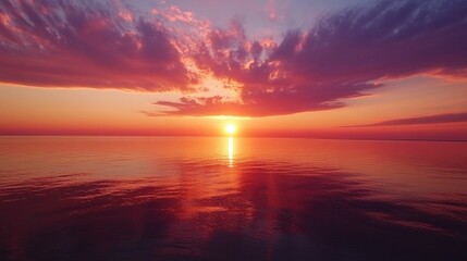 a beautiful view with a sky with shades of orange, red, purple and sometimes golden