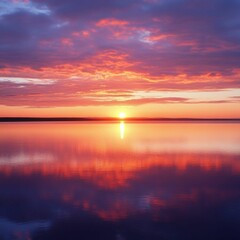 a beautiful view with a sky with shades of orange, red, purple and sometimes golden