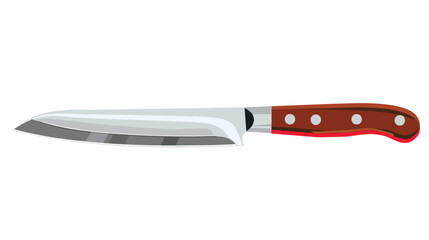 Handdrawn Vector Kitchen Food Knife Flat Illustration