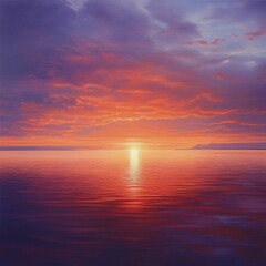 a beautiful view with a sky with shades of orange, red, purple and sometimes golden