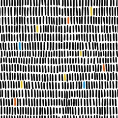 Seamless black line and on white background. seamless pattern background. Texture for textile, paper, wrapping, bedding, blankets.