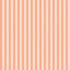 Peach vertical stripes seamless background. Texture for textile, paper, wrapping, bedding, blankets.