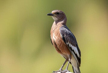 A bird with a confident posture