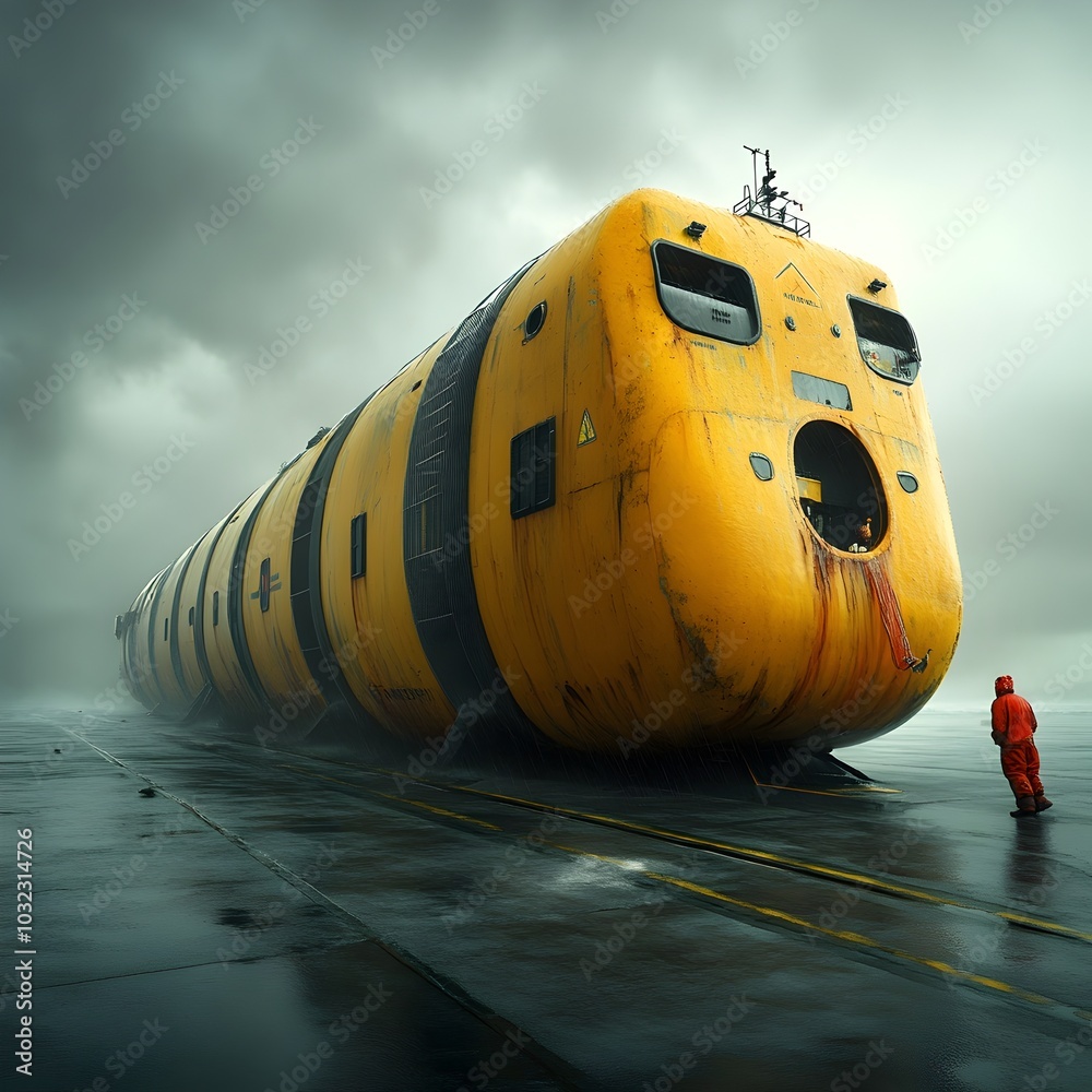 Leinwandbilder cargo ships equipped with innovative aerodynamic hulls and fully automated cargo handling systems po