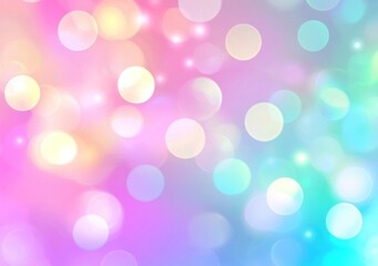 Colorful gradient bokeh with sparkling light effects and glitter particles Generative AI
