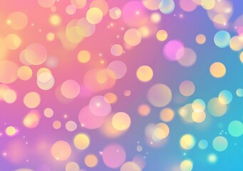 Obraz premium Colorful gradient bokeh with sparkling light effects and glitter particles Generative AI