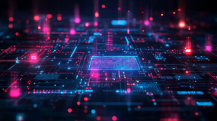 Obraz premium A digital transformation road map with key milestones and objectives, highlighting the process of integrating technology into traditional business models, Digital transformation strategy concept.