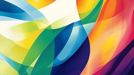 Obraz premium Abstract colorful background with flowing shapes.