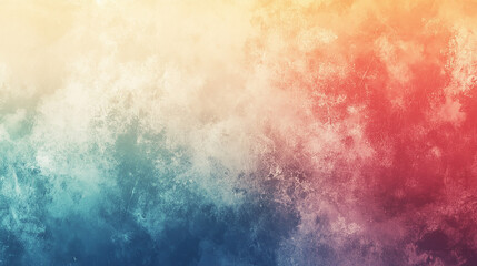 Obraz premium Abstract warm pastel blurred grainy gradient background. Texture colorful digital grain noise effect pattern lo fi, multicolor vintage design retro analog photo film overlay screen filter effect.