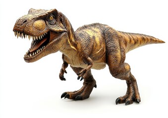 Fototapeta premium Esqueleto de tiranosaurio Rex , isolated on white background, , free space text, copy space, copy space for text,