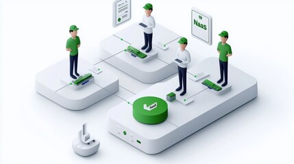 Illustration People Interacting With