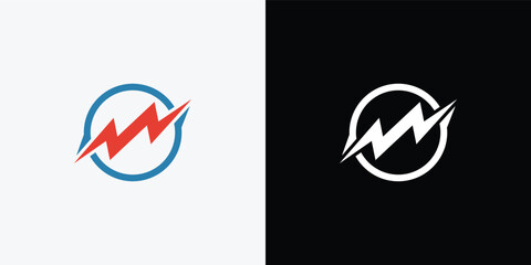 thunder logo design vector template. Thunder Electric Ligthning Bolt Logo.