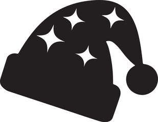 Silhouette image of Christmas Hat2