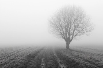 Obraz premium Fog Background in Nature