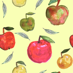 seamless pattern with apples