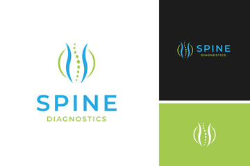 Vector of spine logo design template illustration