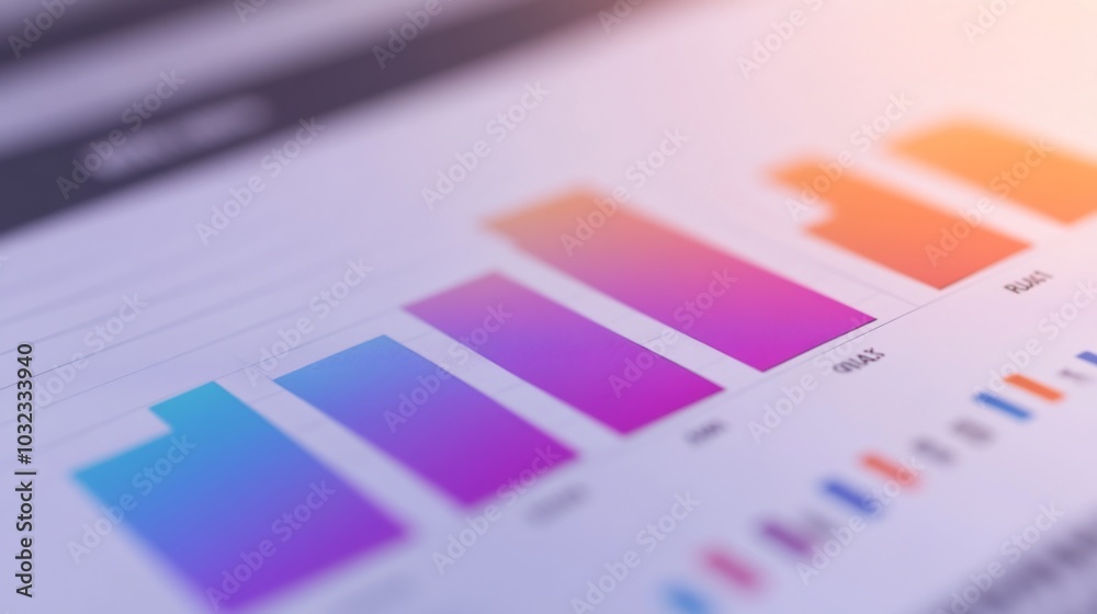 Aufkleber Trend Analysis with Colorful Bar Graphs and Charts