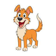 dog cartoon character vector art