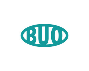 BUO logo design vector template. BUO
