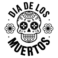 Flat Design Dia de los Muertos Vector