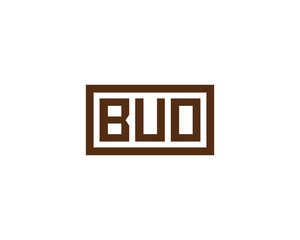 BUO logo design vector template. BUO