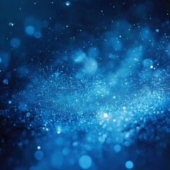 Obraz premium Abstract Blue Light Streaks in Motion for Dynamic Energy or Futuristic Background
