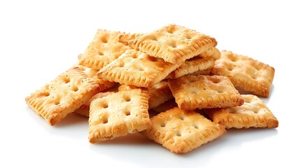A Snack on White Background - a delicious and inviting visual. The snack placed on a pure white backdrop creates an appealing and mouthwatering scene.