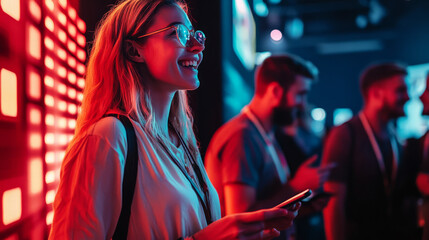 Fototapeta premium A creative marketing campaign focused on experiences, showcasing a brand promoting an immersive event that captures customer attention and fosters engagement
