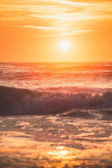 Sunset over the Atlantic Ocean