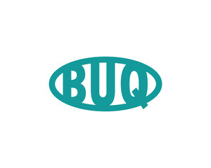 BUQ logo design vector template. BUQ