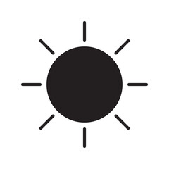  Sun Icon for Brightness, Setting icon Vector