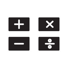 Fototapeta premium icon calculator, on the white backround