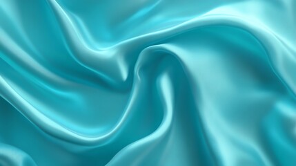 Obraz premium Soft, rippled blue satin fabric with a hint of purple, perfect for elegant fashion backdrop