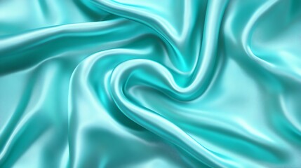 Obraz premium Soft, flowing blue silk fabric backdrop with elegant waves and a luxurious sheen, perfect for fashion or romantic decor