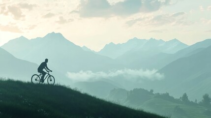 Cycling in a Mountainous Landscape