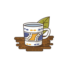 coffee cup vector illustrations white background 
