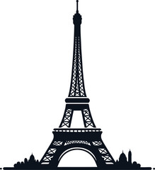 Obraz premium Eiffel tower city