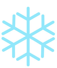 Snowflake winter clip art design on plain white transparent isolated background for card, shirt, hoodie, sweatshirt, apparel, card, tag, mug, icon, poster or badge