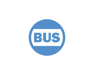 BUS logo design vector template. BUS
