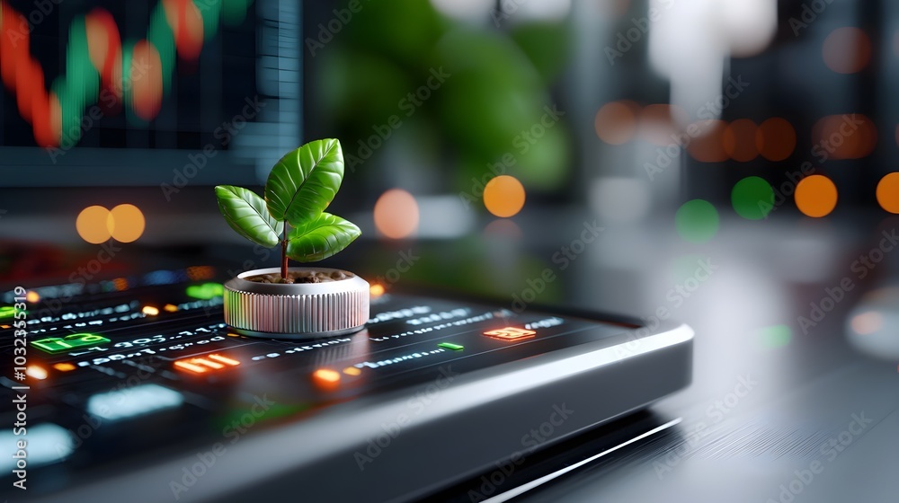 Poster a captivating holographic 3d visualization showcasing a bustling high tech exchange trading floor in