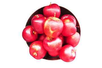 Fruit apple with the white background 