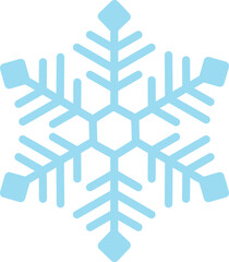 Snowflake winter clip art design on plain white transparent isolated background for card, shirt, hoodie, sweatshirt, apparel, card, tag, mug, icon, poster or badge