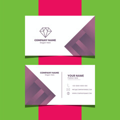 Geometric Business Card Template Design
